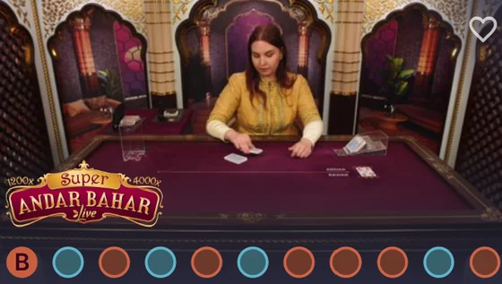 Super Andar Bahar live game at Ozwin365 Group