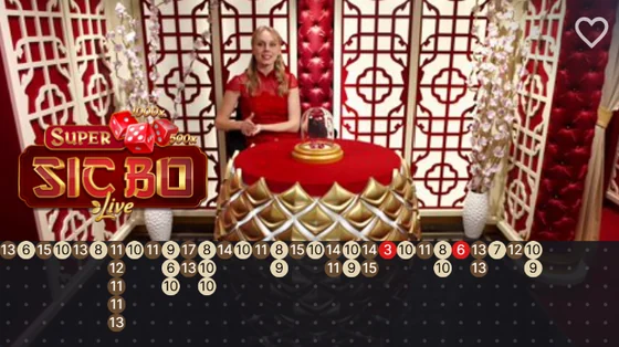 Super Sic Bo live game at Ozwin365 Group